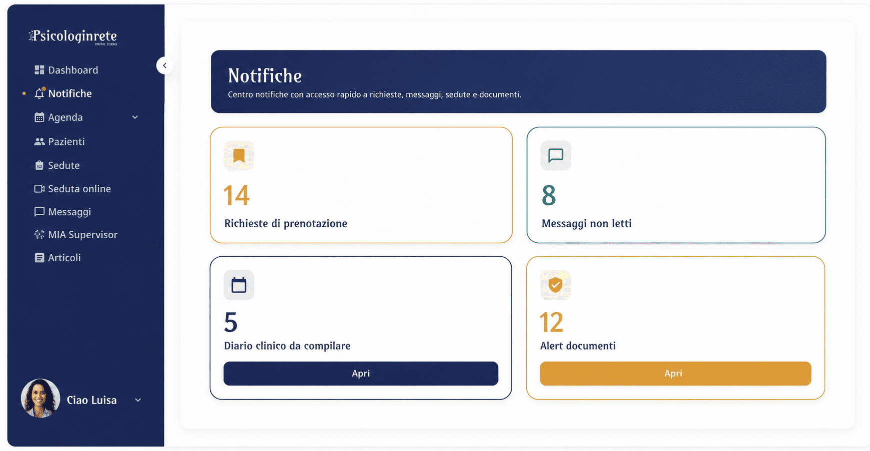Psicologinrete-Dashboard